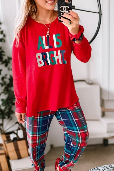 All is Bright Holiday Pajama Set