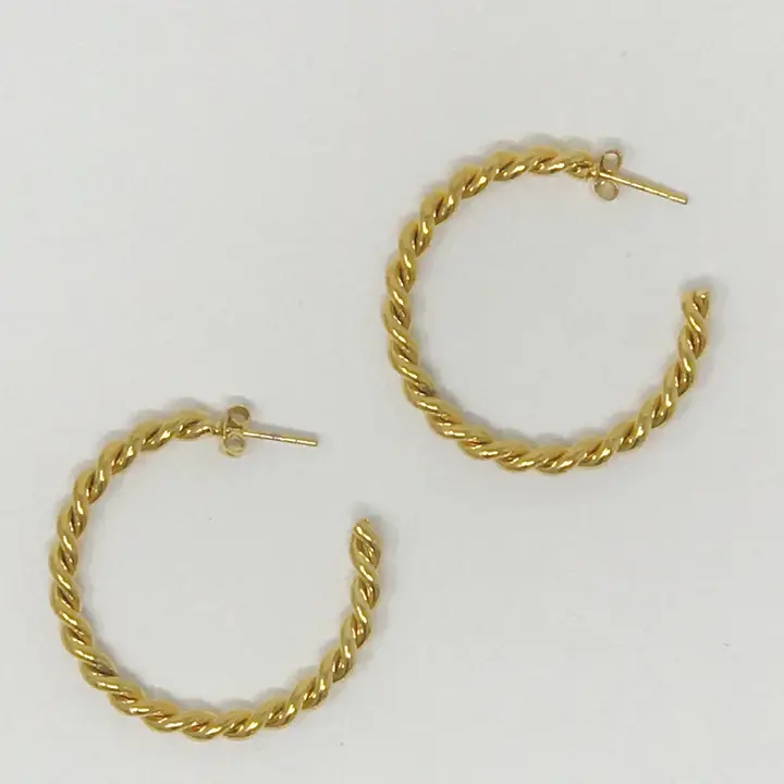 Twisted Sister Hoop Earrings