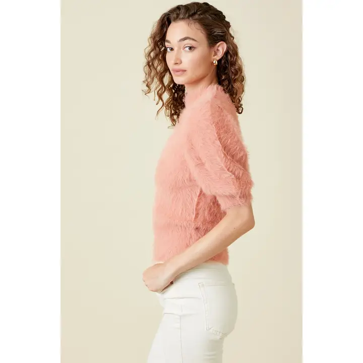 Puff Sleeve Sweater Top