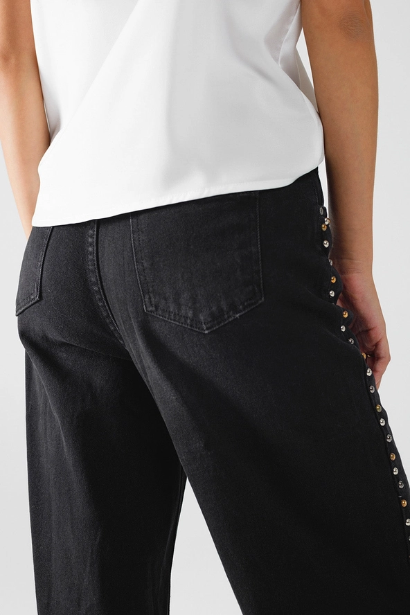 Straight Jean with Stud Trim Detail