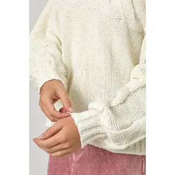 Cable Knit Pullover Sweater