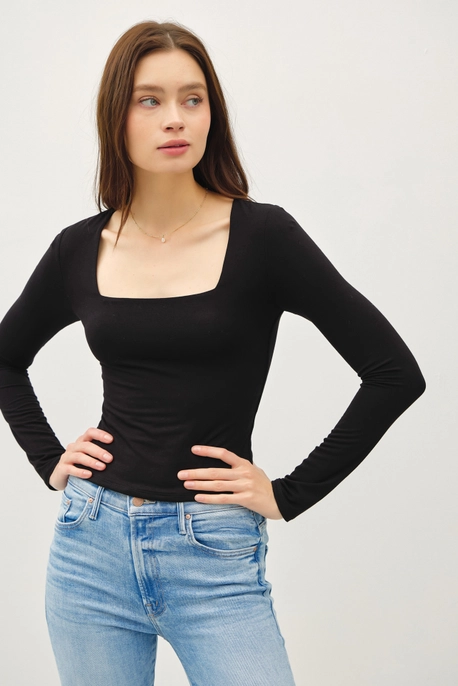 Norah Square Neck Top (Many Colors!)