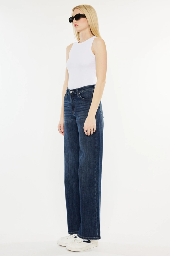 Kancan Essentials High Rise Wide Leg Jean