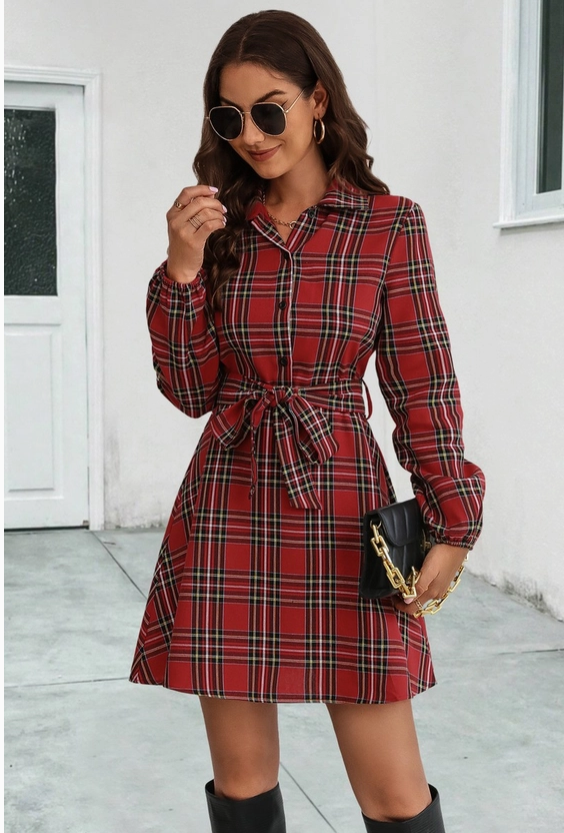 Classic Plaid Dress