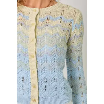 Gradient Cardigan Sweater