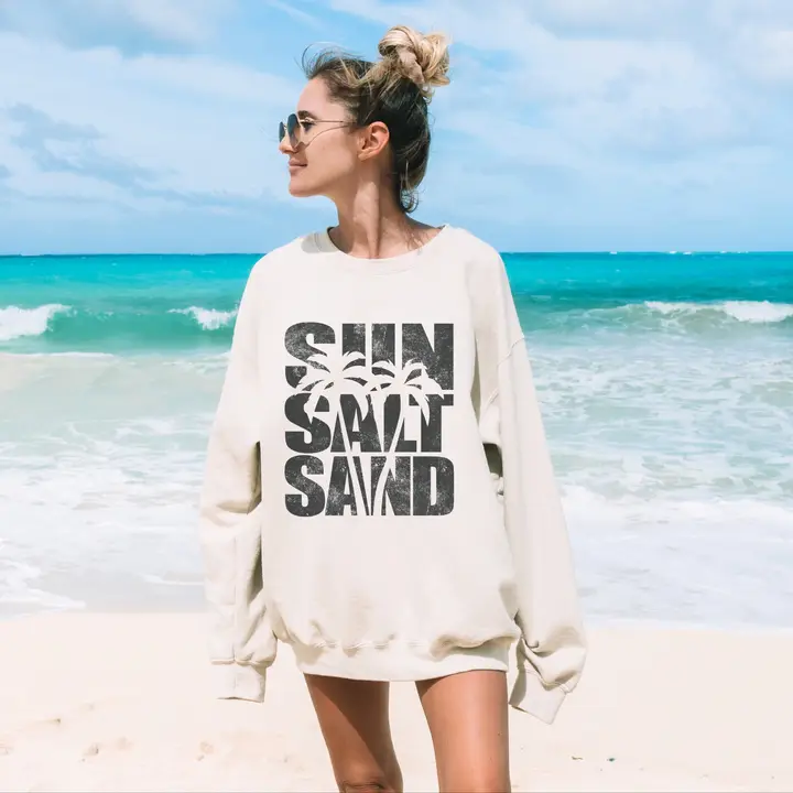 Sun Salt Sand Beach Crewneck Sweatshirt