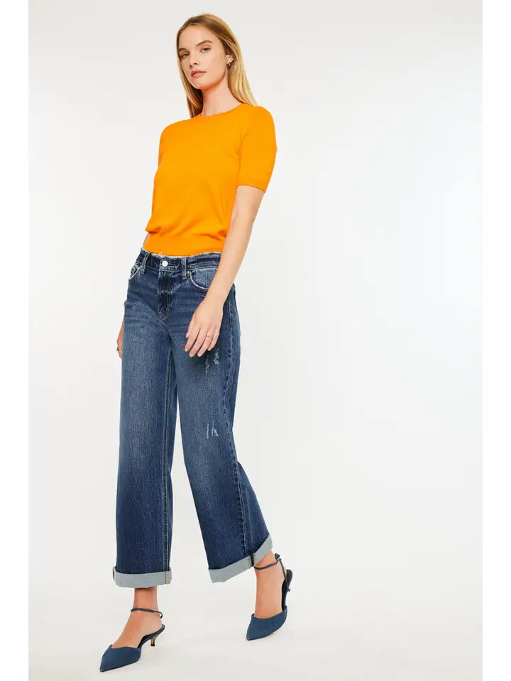 Rosie High Rise Wide Leg Jeans