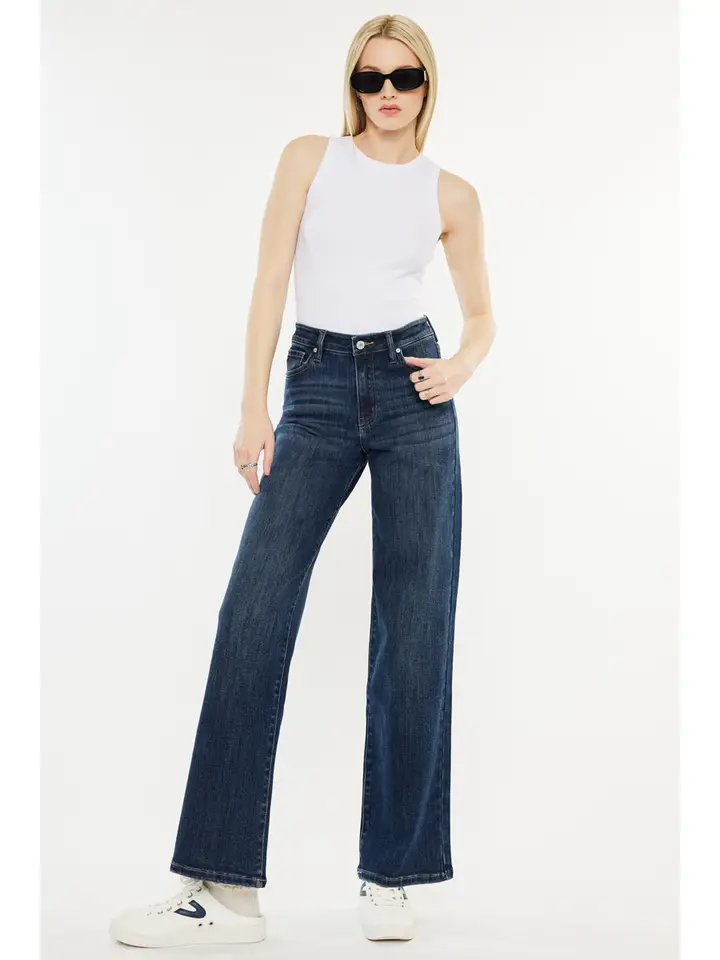 Kancan Essentials High Rise Wide Leg Jean