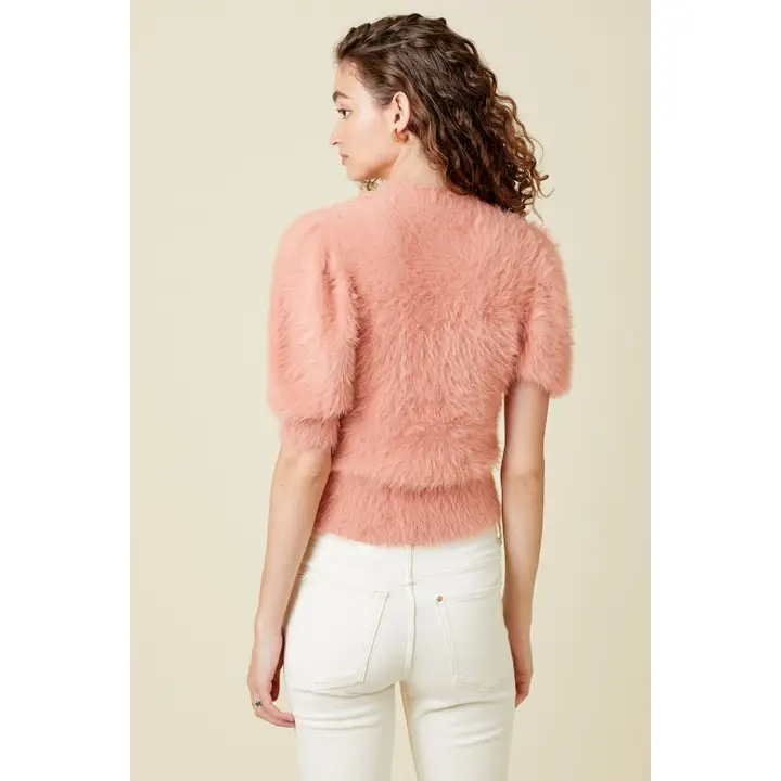 Puff Sleeve Sweater Top