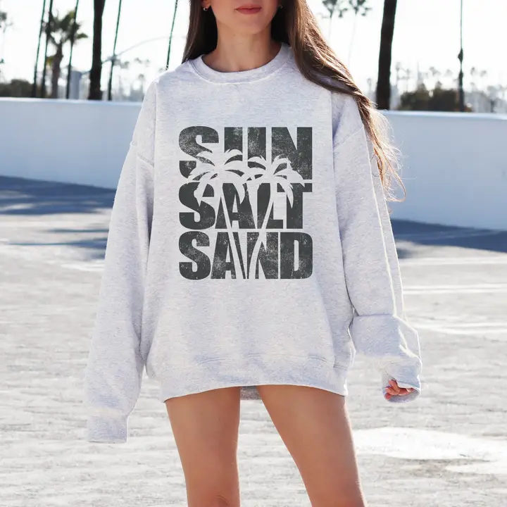 Sun Salt Sand Beach Crewneck Sweatshirt