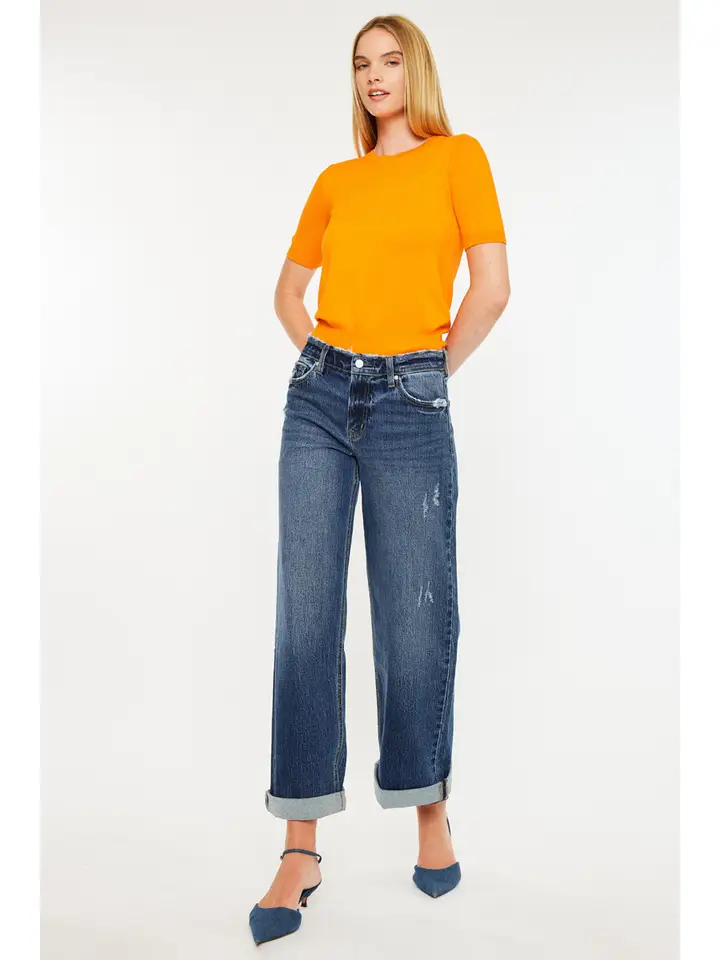 Rosie High Rise Wide Leg Jeans