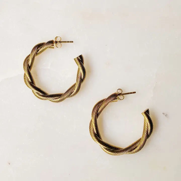 Sedona Twisted Hoop Earrings