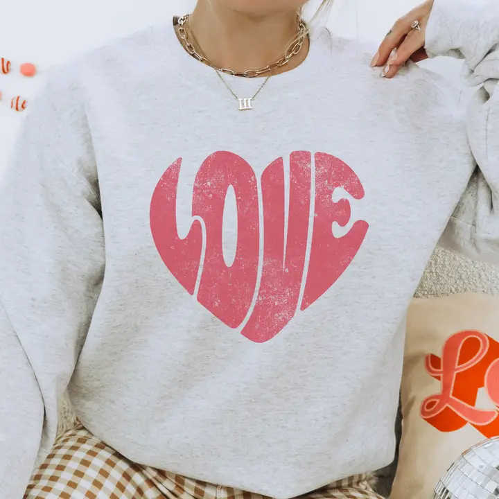 Groovy Love Crewneck Sweatshirt