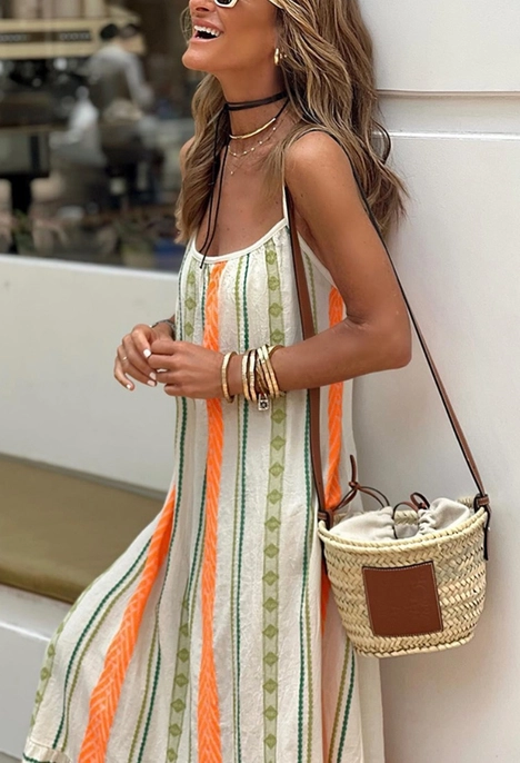 Brooke Boho Midi Tiered Dress