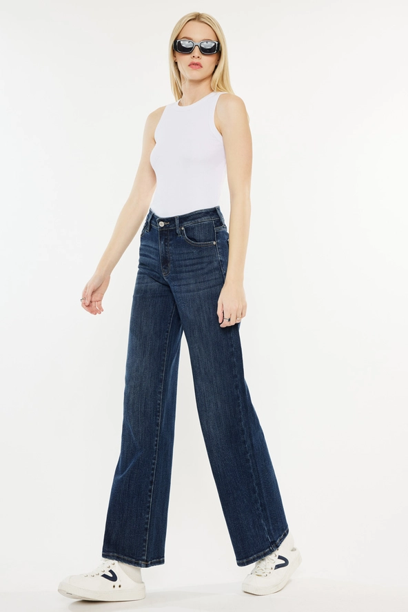 Kancan Essentials High Rise Wide Leg Jean