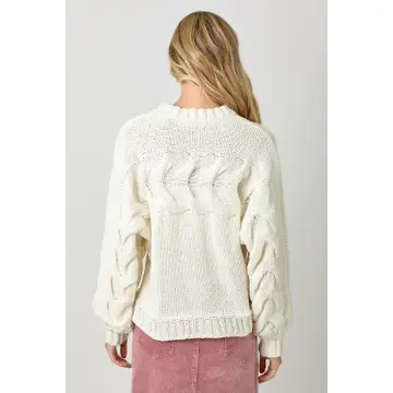 Cable Knit Pullover Sweater