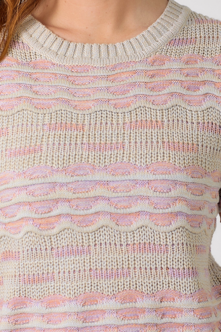 Scallop Pullover Sweater Top