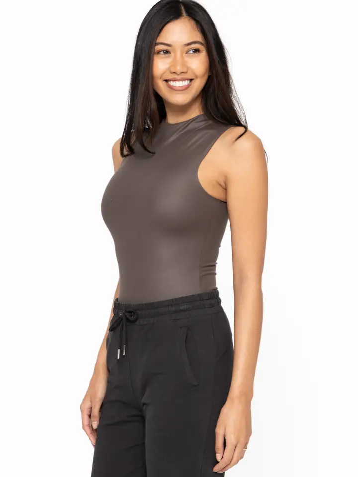 Sleeveless Mock Neck Bodysuit