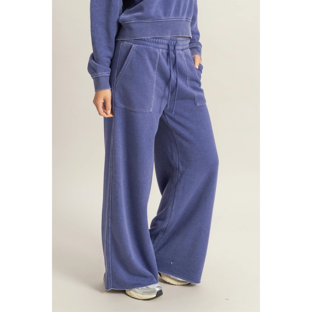 High Rise Wide Leg Drawstring Pants