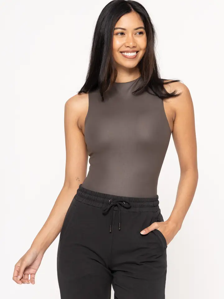 Sleeveless Mock Neck Bodysuit