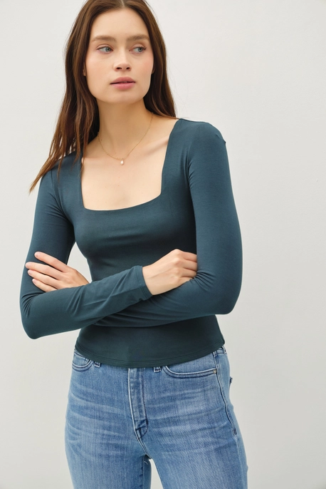 Norah Square Neck Top (Many Colors!)